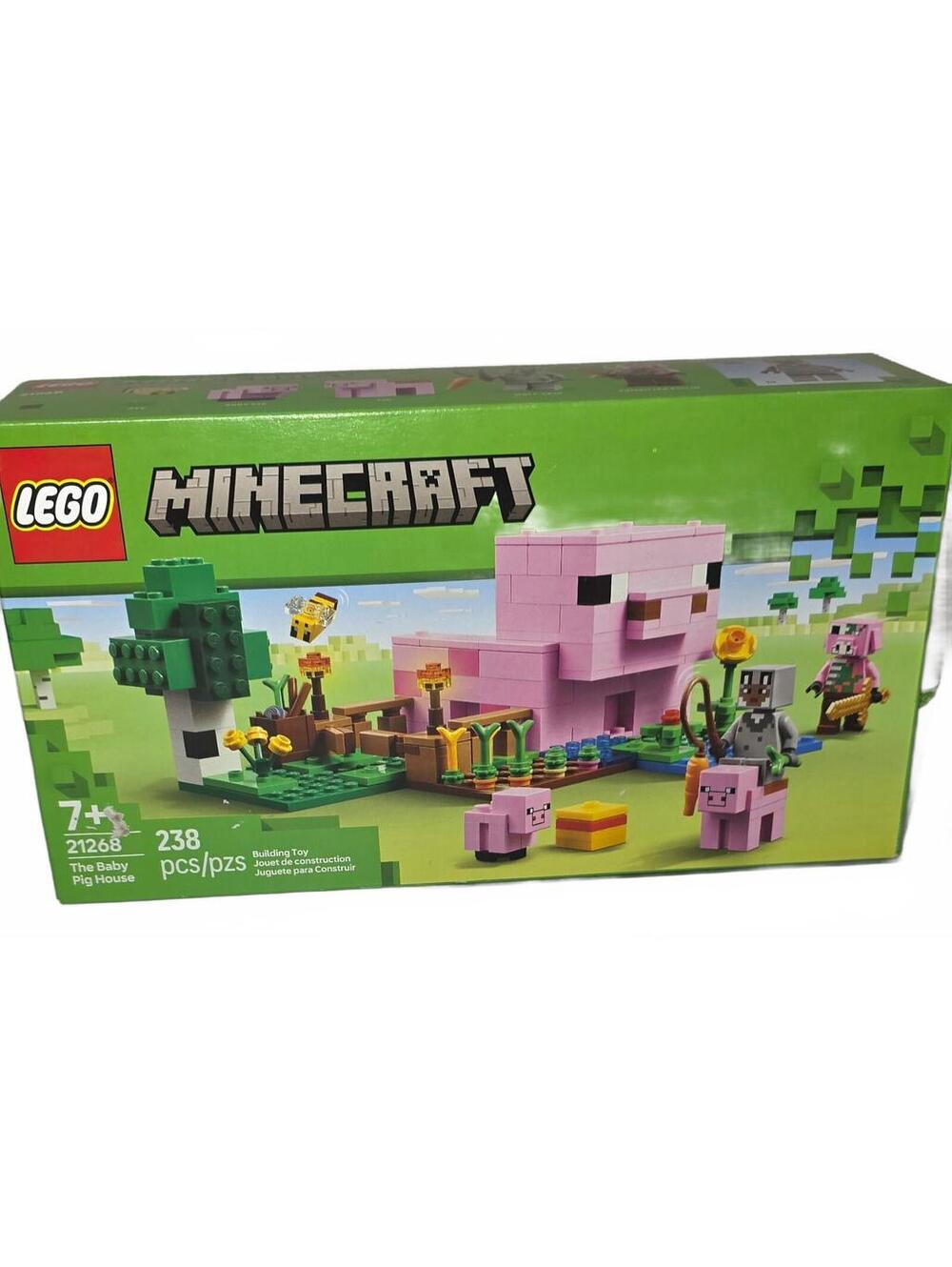 LEGO Minecraft The Baby Pig House Building Toy Set 21268 - 238 Pieces Sealed Box